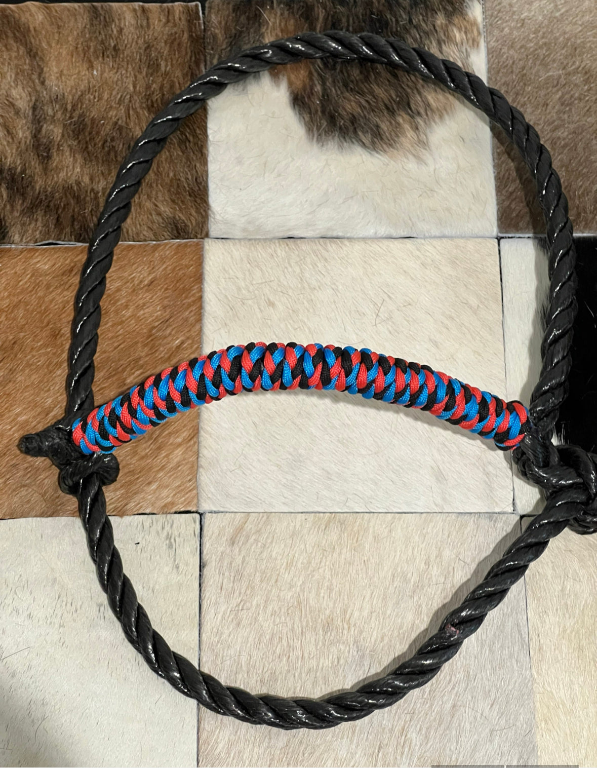 Cattle Rope Halter- Black Rope