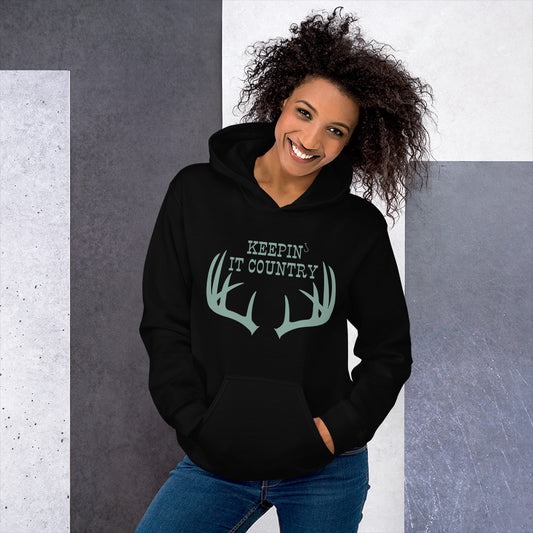 Keepin' It Country Deer Horns Hoodie