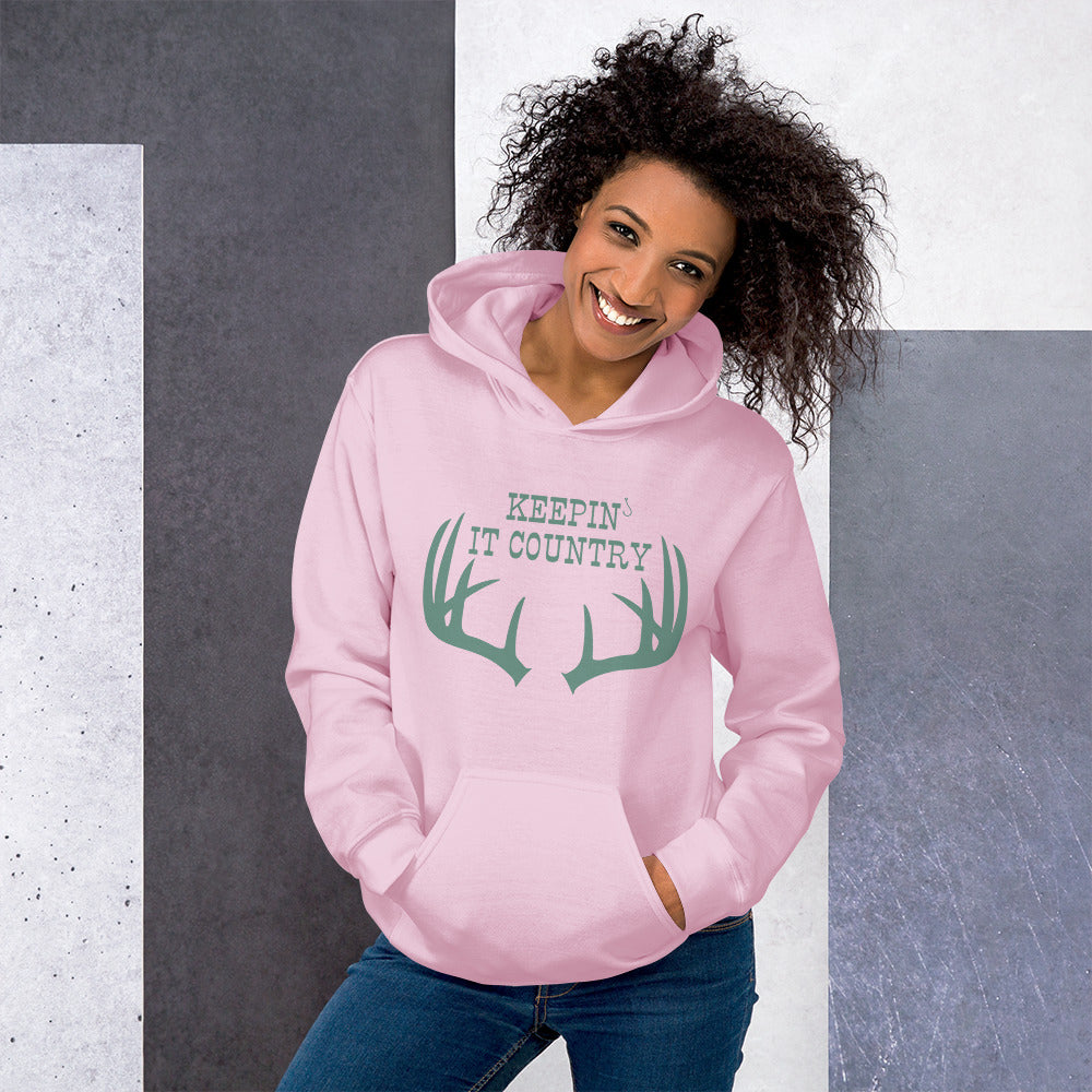 Keepin' It Country Deer Horns Hoodie